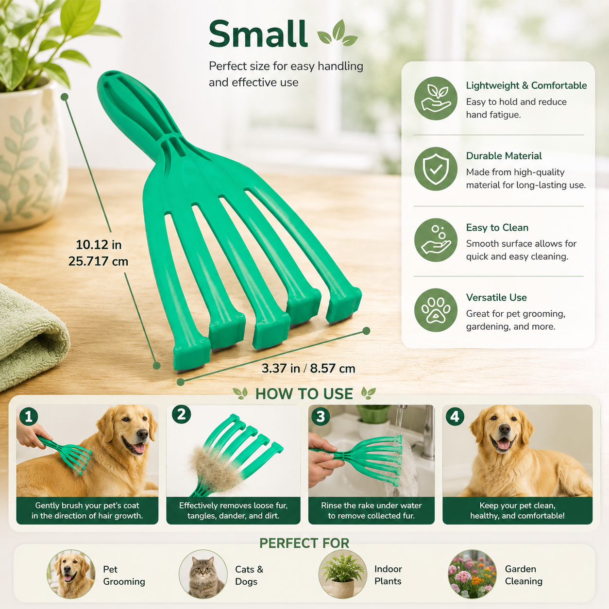 PetKORE Dog Deshedding Grooming Rakes